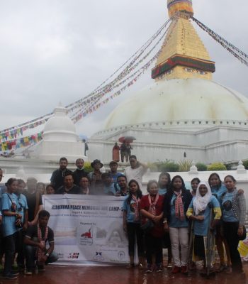 Remembering Hiroshima in Kathmandu through canvas