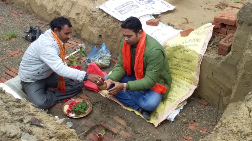 रोहिणीमा दुई तल्ले स्वास्थ्य चौकीको शिलान्यास