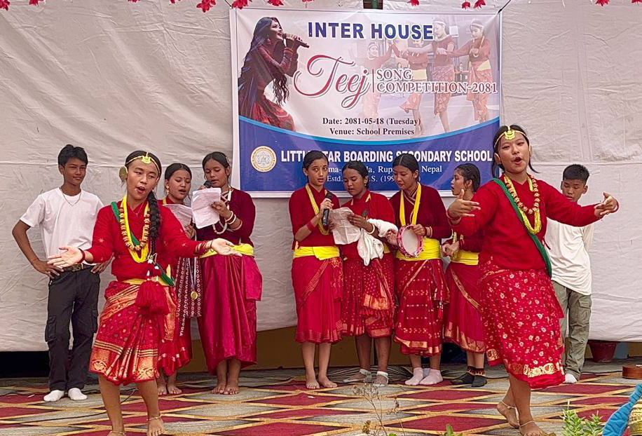 संस्कृति जोगाउन लिटिल स्टारमा तीज गीत प्रतियोगिता