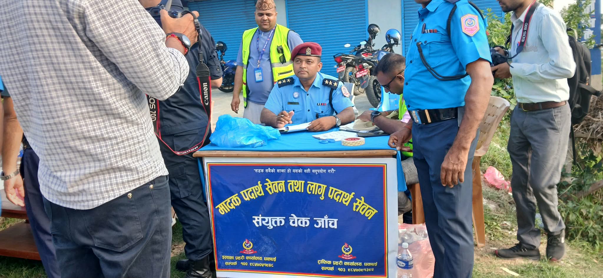 लागूऔषध सेवन गरी सवारी चलाउने चालकविरुद्ध धकधईमा ‘डेल्टा अप्रेसन’ तीव्र